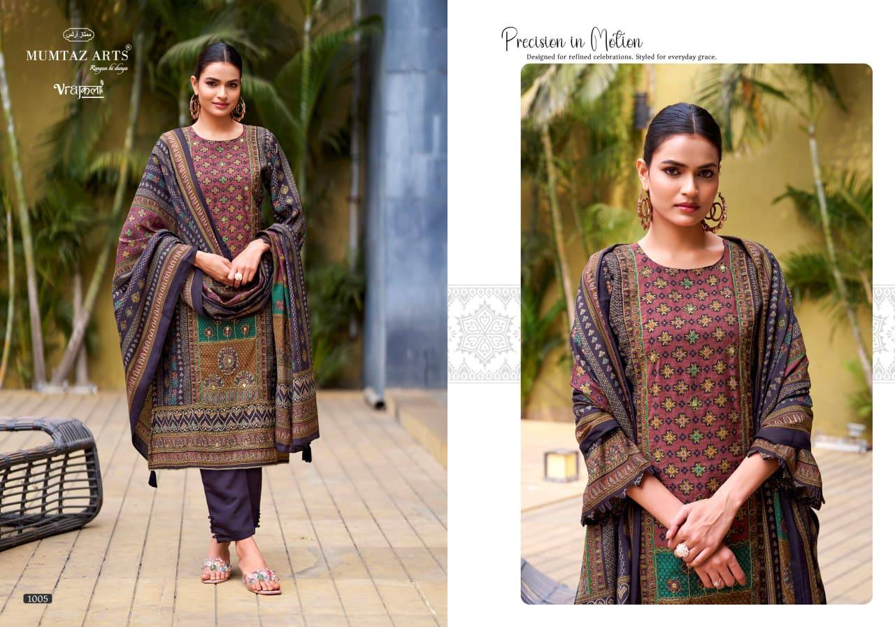 AMOUR by MUMTAZ ARTS 1001 TO 1006 SERIES Pakistani Stylish Embroidered PURE VISC MODAL Dresses At Wholesale Price